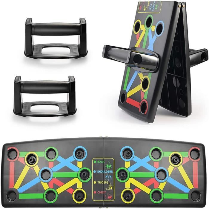 Leytn® Planche à Pompe Musculation Push Up Board Pliable Multifonction Portable avec Poignées pour Fitness Entraînement de Force
