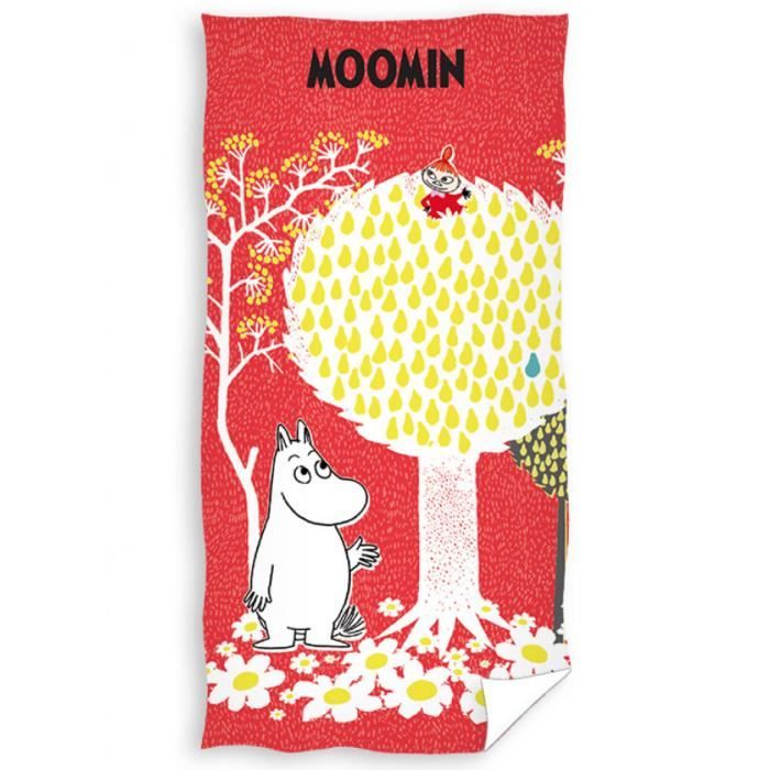 Moomin Serviette de Plage Rouge
