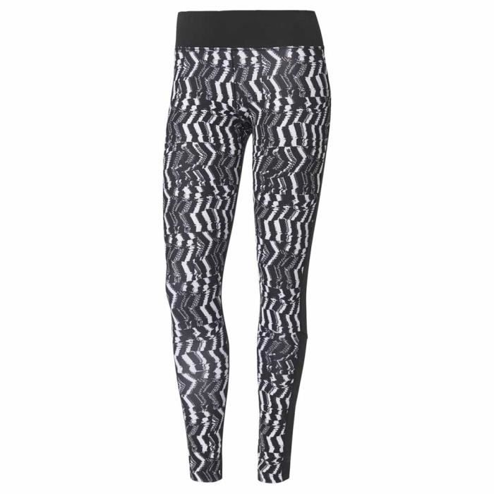 ADIDAS Collant de sport D2M Print - Femme - Noir