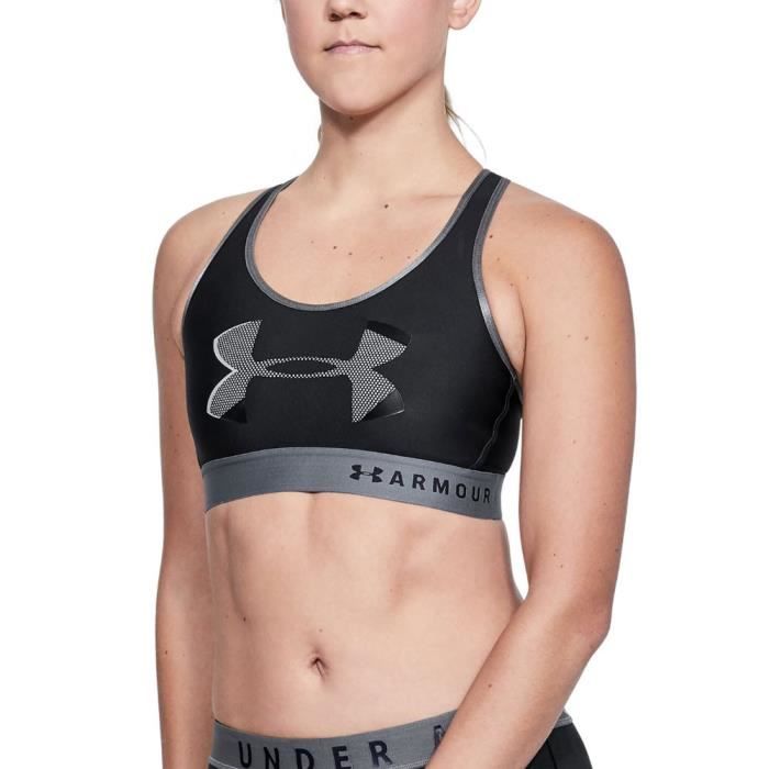 Under Armour Femmes Mid Big Logo Brassière De Sport Fitness