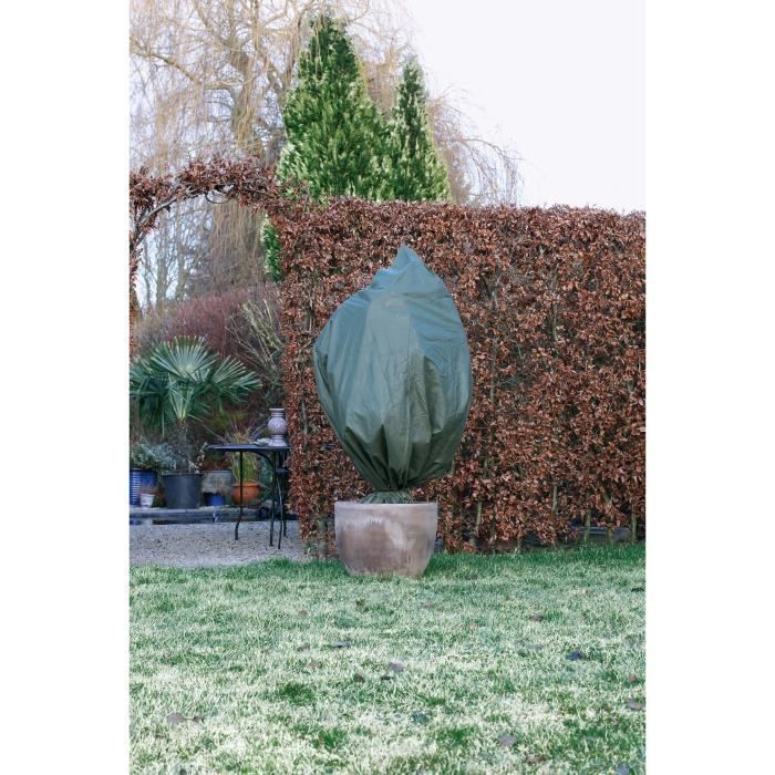 NATURE Housse d'hivernage 50 g/m² - Ø100 cm x 1,50 m - Vert