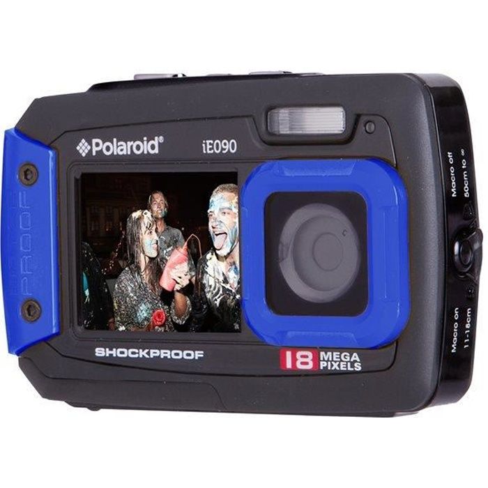 POLAROID IE090 Bleu étanche - CMOS 18 Mpix Appareil photo numérique Compact