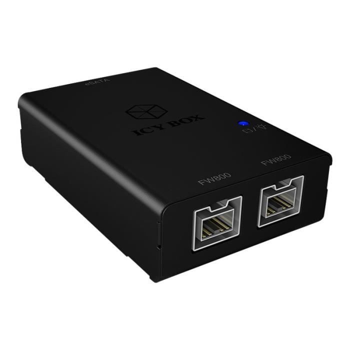 RaidSonic ICY BOX IB-AC547 Adaptateur d'interface FireWire 800 800 Mo-s FireWire 800 noir