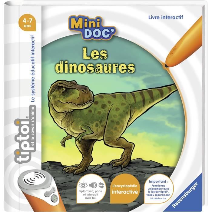 tiptoi® - Mini Doc' - Les dinosaures - Ravensburger - Livre électronique éducatif - Dès 4 ans - en français
