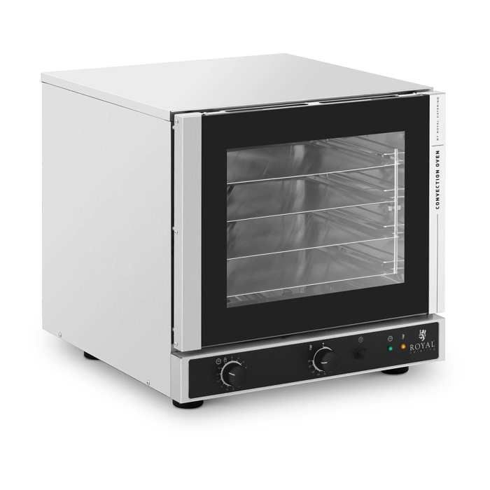 Mini Four Électrique À Chaleur Tournante Vapeur Minuteur 120 Min 2800W 4 Plaques