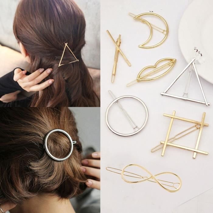 7pcs métal punk Cercles accessoires pour cheveux barettes de pince à cheveux broches accessoires pour cheveux pin@Z10