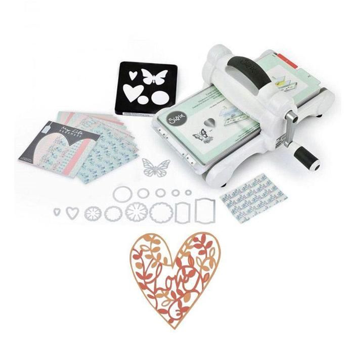 Machine de découpe Big Shot Sizzix + Matrice Coeur végétal