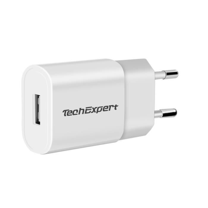 Chargeur secteur vers USB blanc pour iPhone-Ipod