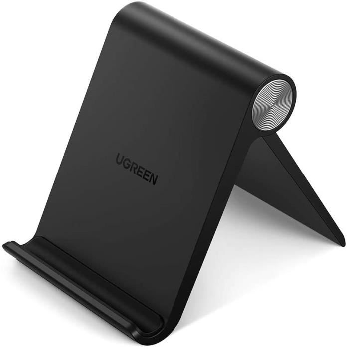 UGREEN Mini Support Téléphone Bureau Réglable Stand Téléphone Pliable Compatible avec iPhone 12 Mini Pro Max
