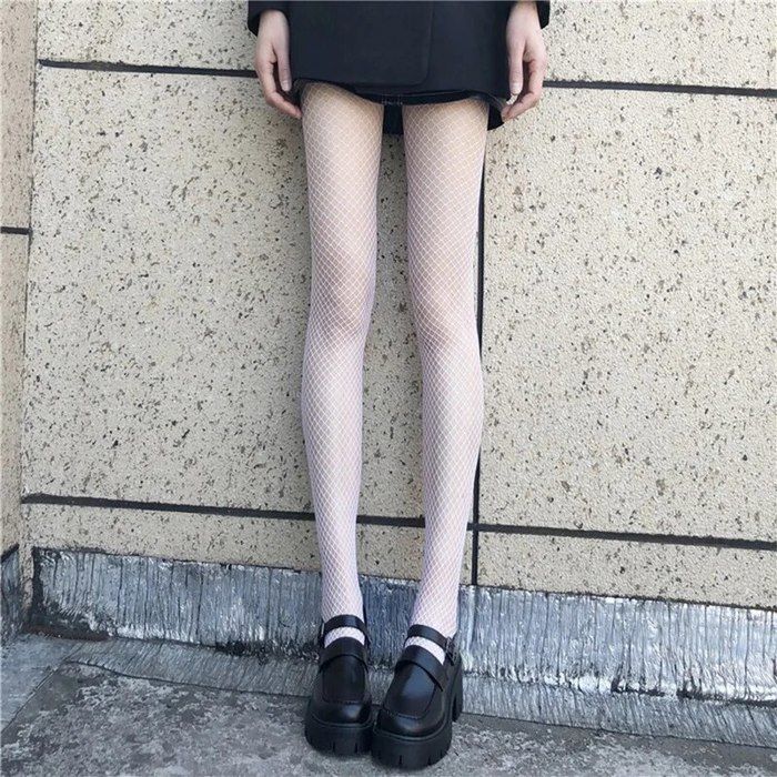Chaussettes Résille Femme Style Genou - Montantes Filet élégantes En 3 Coloris