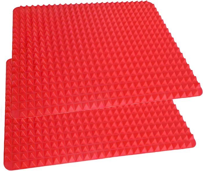 Lazymi 3 Pièces Tapis de Cuisson en Silicone, Anti-Adhérent Feuille de Cuisson Patisserie avec