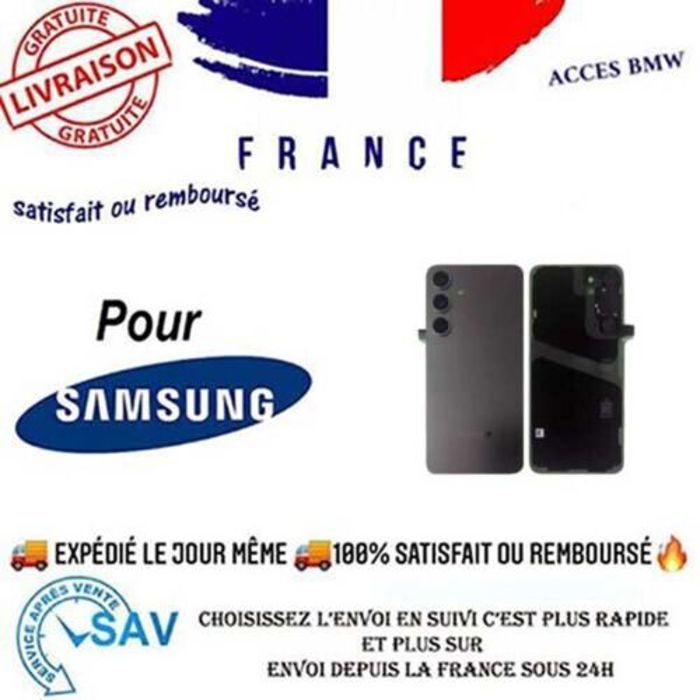Cache Batterie Vitre Arrière Premium pour Samsung Galaxy S24 Plus 5G S926 - vue 2