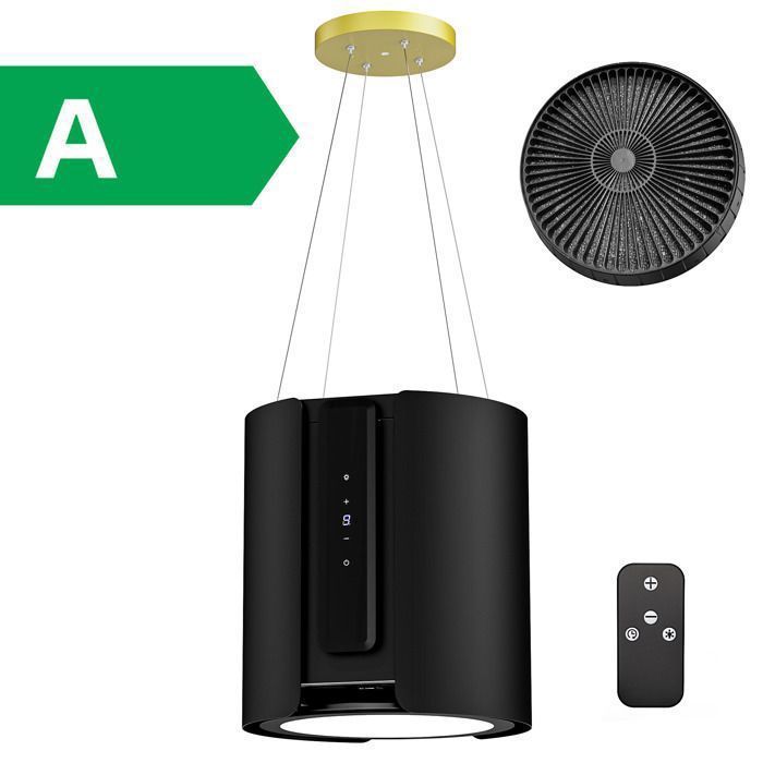 FIREGAS Hotte îlot Centrale A 380m ³/ h 39.5cm -