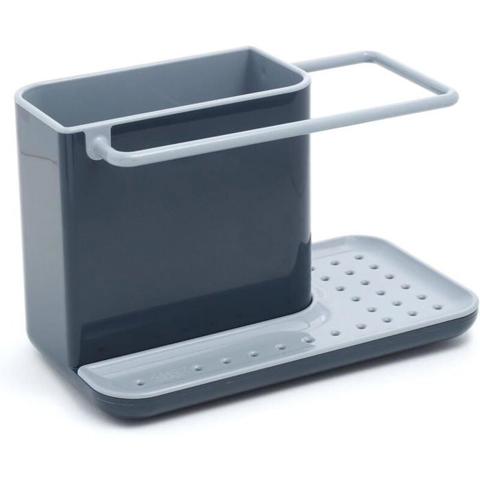 Oriware Organiseur D'Évier Avec Distributeur De Savon Intégré En Acier Inoxydable - Support Éponge Et Brosse, 20 X 18 X 6,5cm, Idéal Cuisine
