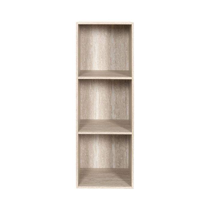 Rangement Modulable 3 Cases - HOME DECO FACTORY - Pietra - Blanc et Beige