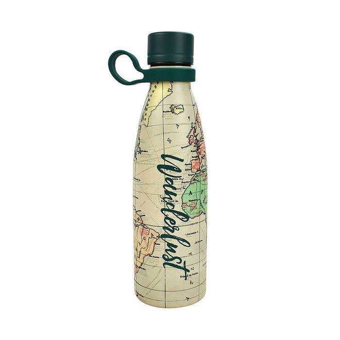 Legami Gourde thermique 800 ml Voyage - Bouteille isotherme inox double paroi bouchon hermétique