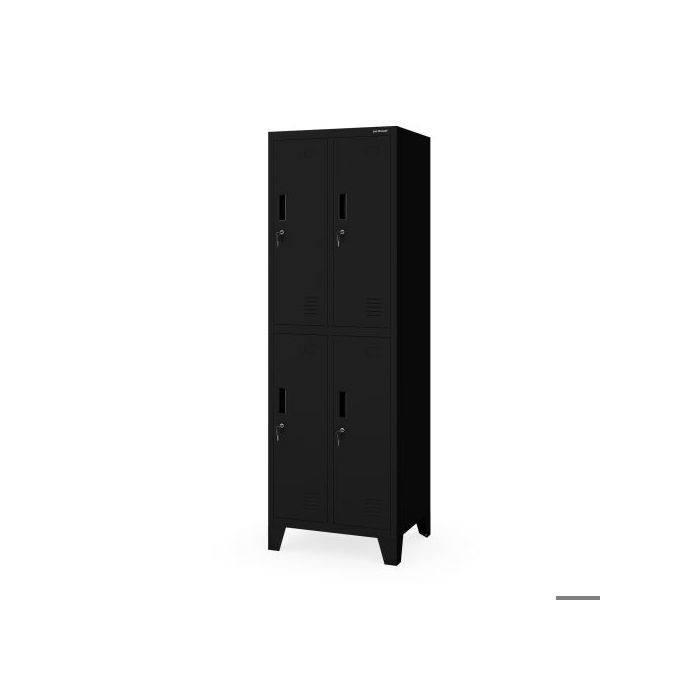 Armoire de sécurité BARTEK 2 Plus 559 x 1720 x 450 mm noire