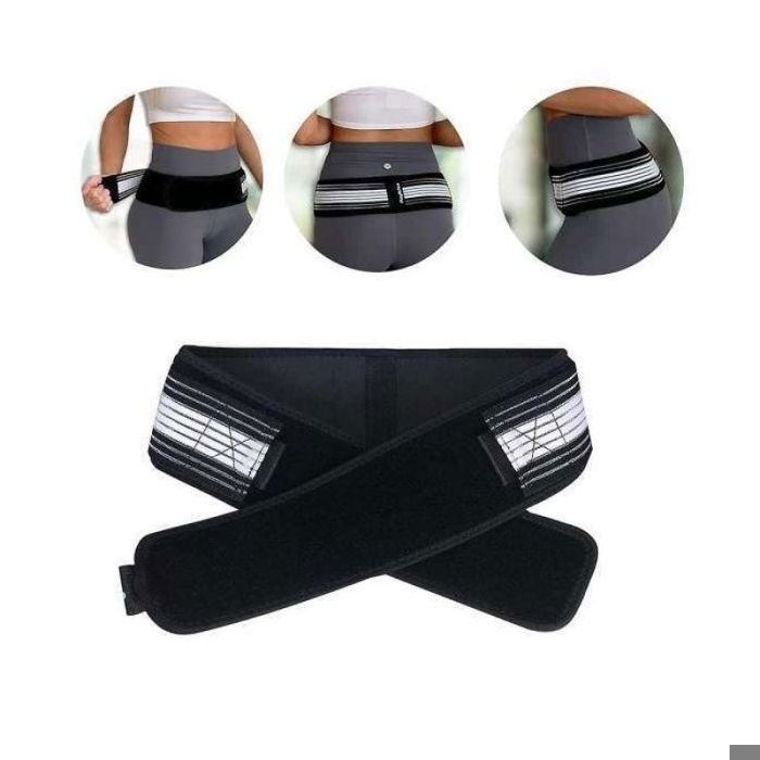 Ceinture de soutien des hanches – Réglable pour soulager la sciatique et les problèmes de hanches (noire) CEINTURE DE FORCE