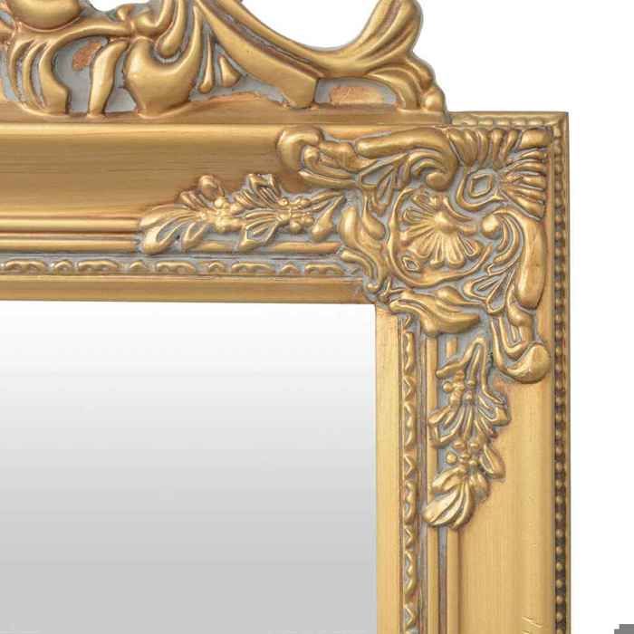 Soldes d’automneOr Miroir Décor salon/WC - Miroir sur pied - Style baroque 160x40cm Doré 6557631612636