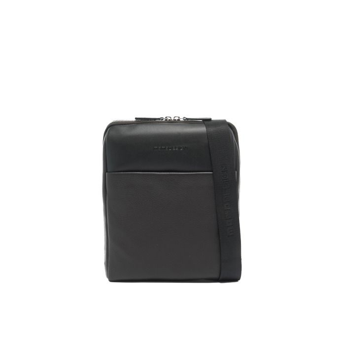 Sacoche Homme Cuir Noir Momo Design - Fermeture Éclair Fabrication Italienne Cognac and Black UNICA 24x28x4 cm MO-32DO-COFFE_BLACK Sacoche Homme Cuir Noir Momo Design - Fermeture Éclair Fabrication Italienne Cognac and Black UNICA 24x28x4 cm MO-32DO-COFFE_BLACK