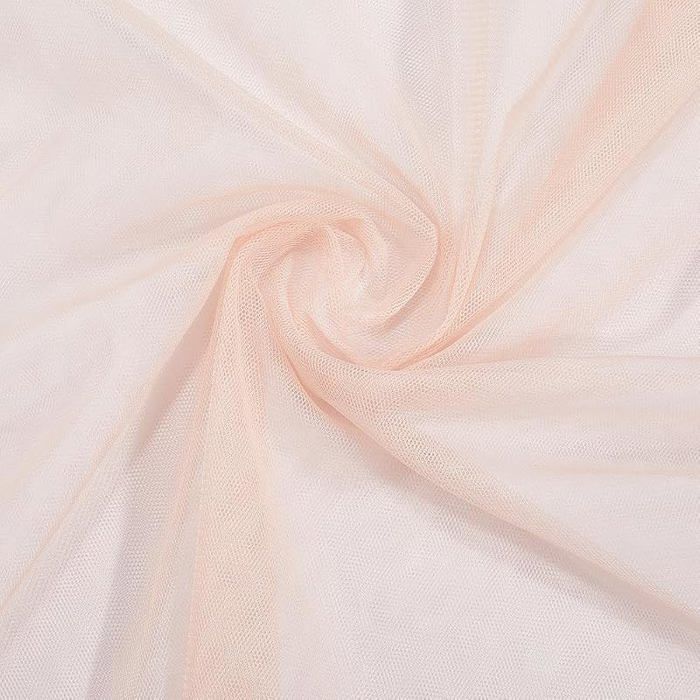 Tissu Tulle Rose de 63(5) cm Moustiquaire Voile de Mariage Respirant en Polyester Gaze Transparente TULLE - NOEUD - RUBAN - FICELL