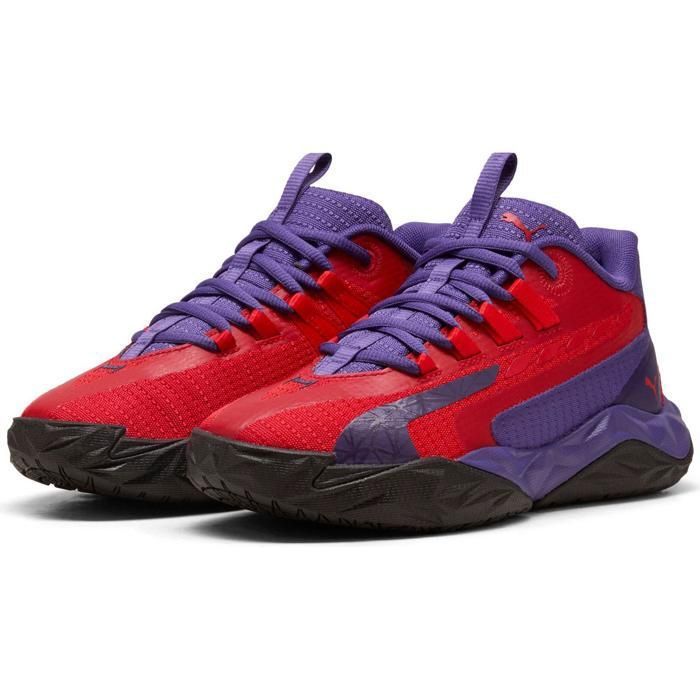 Chaussures de basketball PUMA Dagger 2 Junior Violet/Rouge