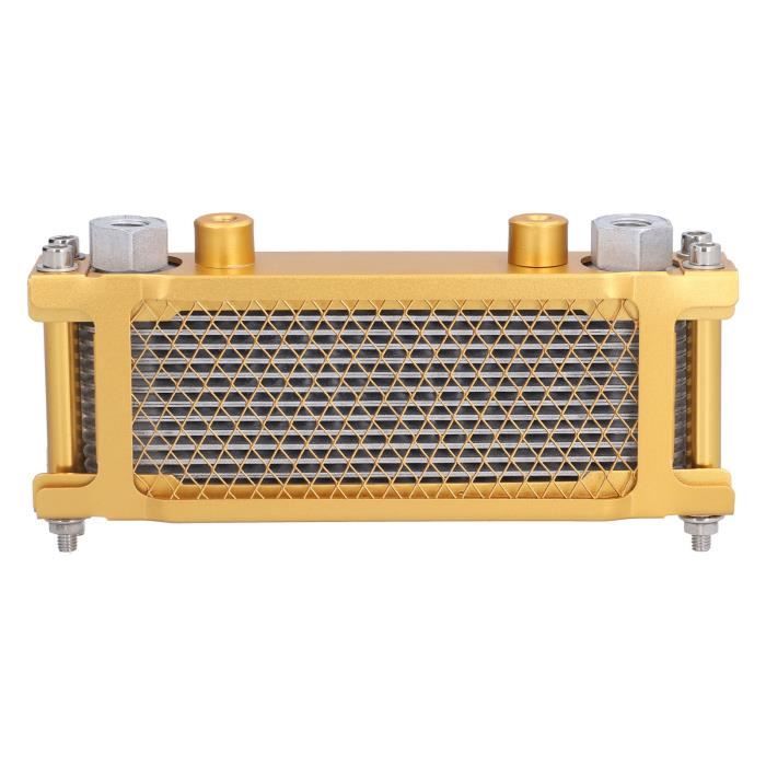 Radiateur Refroidisseur D'huile Moteur Universel - Pour ATV, Moto 100-250cc, Filetage 12x1.25, Alliage Alu Noir