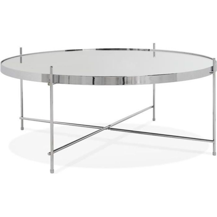 table basse de salon - alter ego - kolos big - rond - gris - contemporain