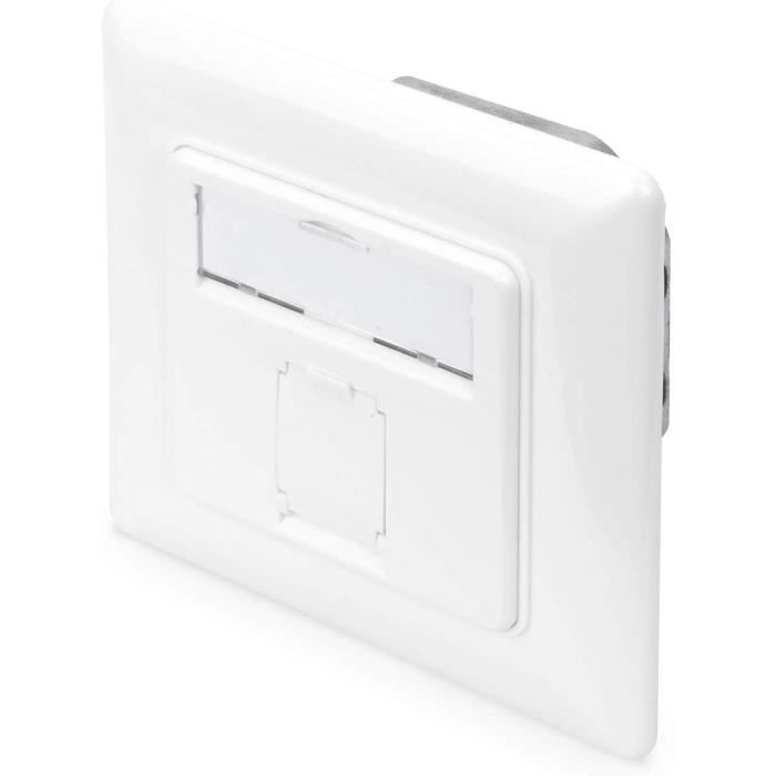 Boîte de raccordement Cat-6A-1 port RJ45-Prise réseau encastrée