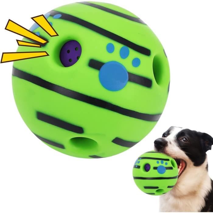 Balle Jouet pour Chien, Balles pour Chiens Qui couinent Jouets interactifs pour Chien Balles indestructibles Sonore Ballon