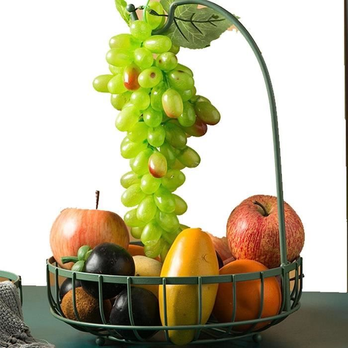 Bol à Fruits Transparent Avec Pied Et Couvercle - Corbeille élégante Pour Centre De Table - Décoration Salon Cuisine