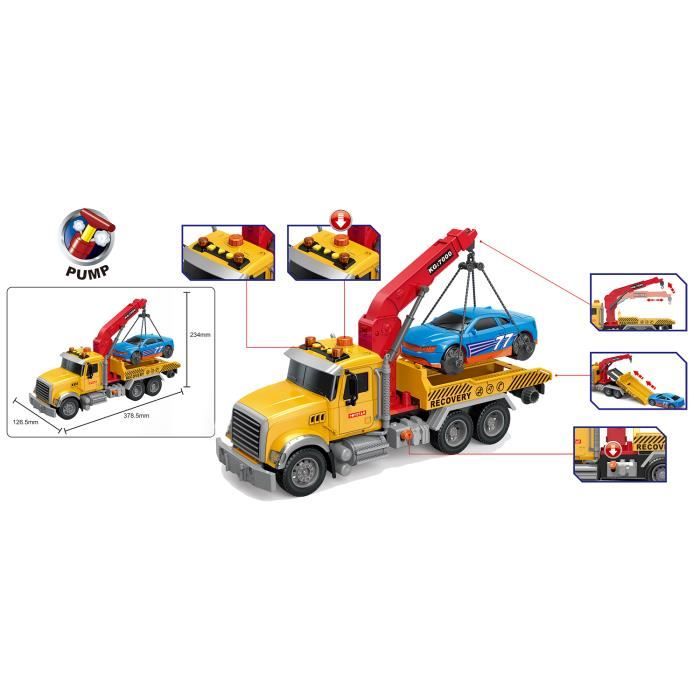 Camion Dépanneuse Jouet Airfix, Plastique, Multifonctionnel, Jaune – à Partir De 3 Ans, Neuf