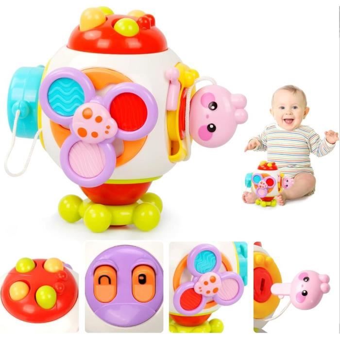 5 en 1 Jeux Montessori en Bois 1 2 3 an - Jouet Bebe 6 Mois, Jouet Enfant 1  2 an, Cubes de Parcours Motricité Bébé, Trieur de Formes, Récolte de  Carottes, Cadeau Bebe 1 2 an Garcon Fille