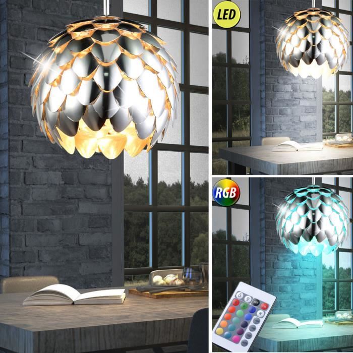 Suspension LED Luminaire suspendu salle manger cuivre éclairage