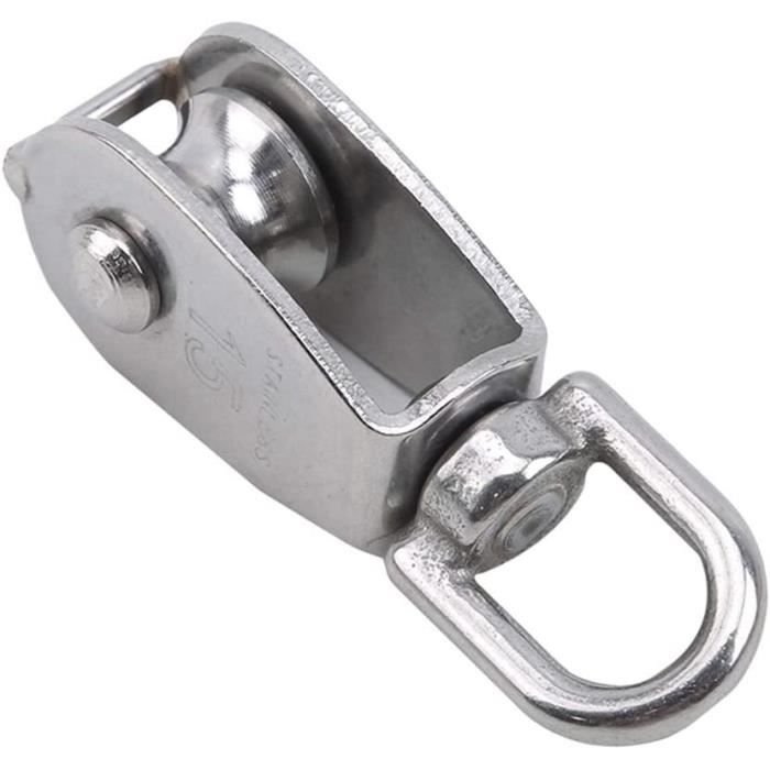 Crochet De Poulie 3 Roues Pour Gréement Planche à Voile – Alliage Aluminium Robuste Et Anti-Friction