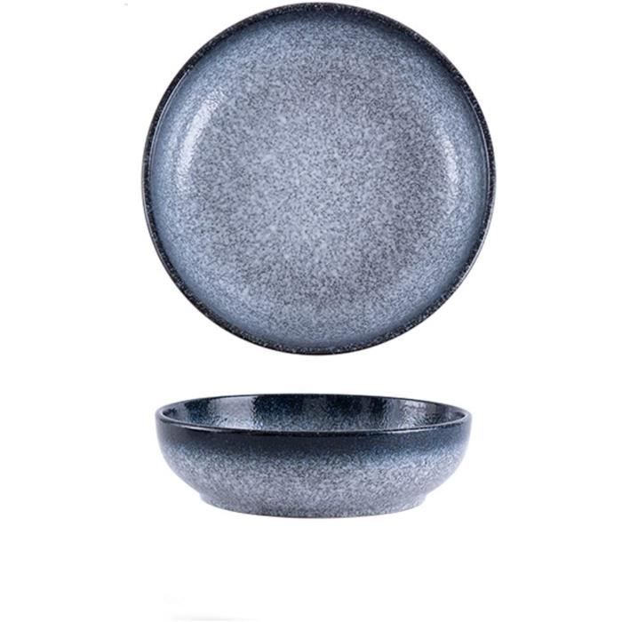 QUARKZMAN Lot De 6 Assiettes En Acier Inoxydable 30cm - Assiettes Dîner Rondes Métal Argent Pour Restaurant Et Cuisine