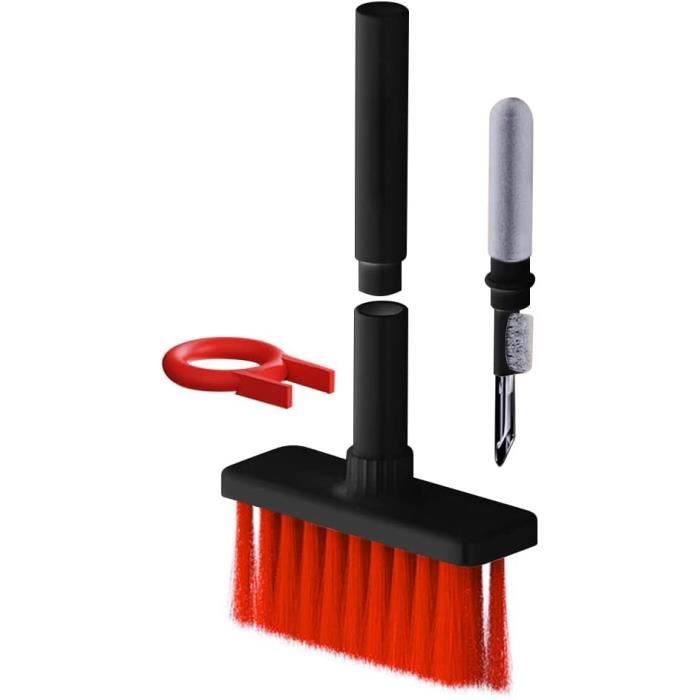Kit De Nettoyage 7 En 1 Pour Clavier, écouteurs, Téléphone - Brosse Rétractable, Spray, Chiffon Microfibre - Nettoyage PC - 11