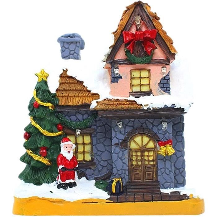 Maison Village De Noel Miniature | Village De Noel Lumineux | Village