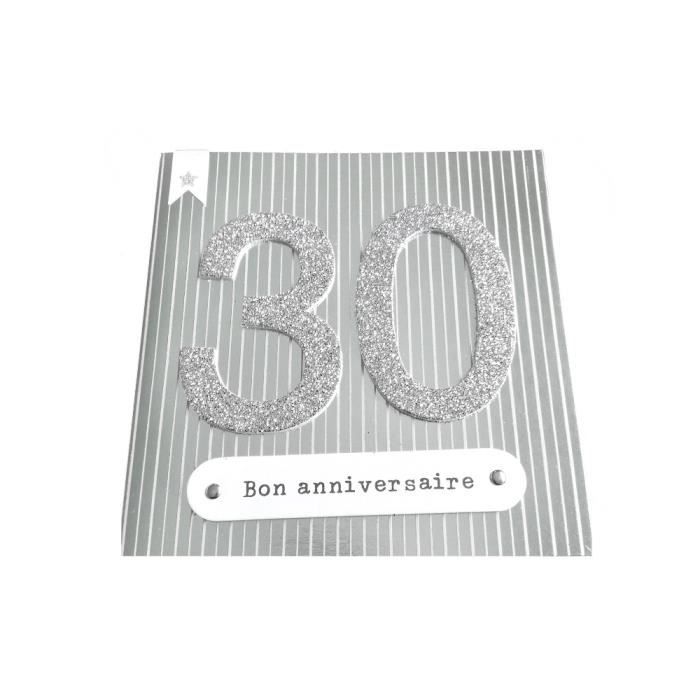 Carte De Voeux Glamour Anniversaire 30 Ans Achat Vente Carte Correspondance Carte Anniversaire Cdiscount