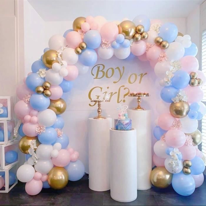 108 Boules En Mousse Pour Décoration De Gâteaux - 5 Tailles (1,5 à 5 Cm), Couleurs Bleu/blanc/or - Pour Anniversaire, Mariage, Baby Shower