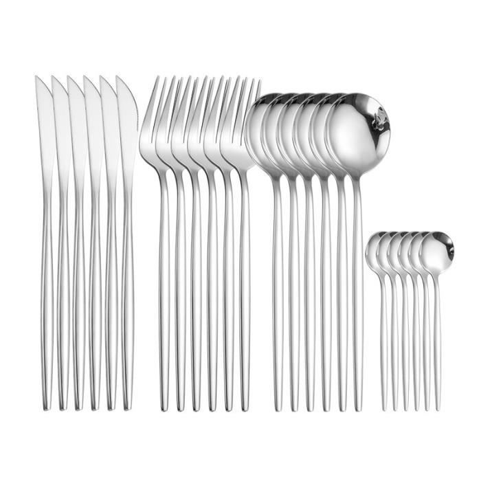 24 Cuillères à Soupe En Inox 15,8 Cm – Set Économique Et Élégant Pour Soupes, Céréales, Yaourts Et Desserts