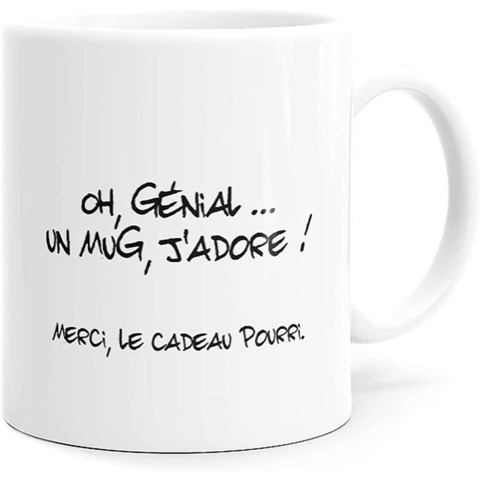 Mug Humour Génial Merci Cadeau Pourri Tasse Message Drôle. Idée