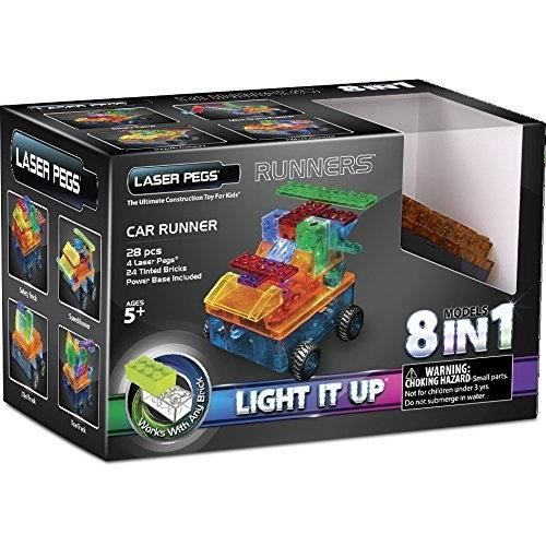 Laser Pegs Car Runner 8 in 1 Building Set main image 1