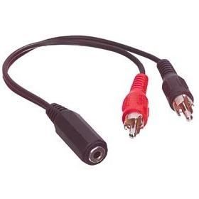 Câble RCA Jack 3.5mm Femelle Vers 2 RCA Mâle Audio Câble Stéréo, 1m - Foto 5
