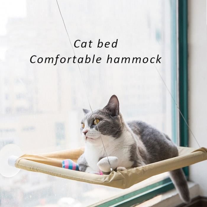 Corbeilles Hamac Mural Pour Chat Fenetre Lit Balancoire Pour Chat Pour Porte Cage De Future Douce Pour Animal Type Beige L Cdiscount Animalerie