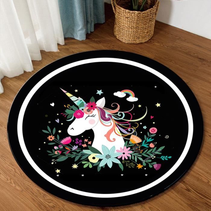 Tapis Rond <br> Avec Déco Plumes main image 1