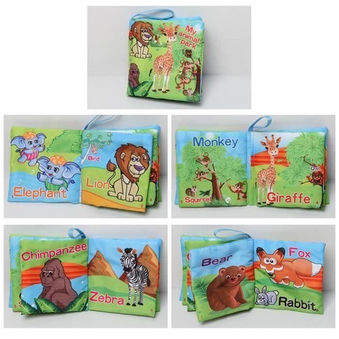 Livre Bebe D Activites En Tissu Animaux Foret Mots Anglais Jouet Educatif Cadeau Pour Bebe Cdiscount Librairie