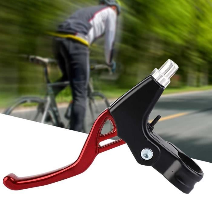 1 paire de leviers de frein de vélo en alliage d'aluminium Durable VTT poignées de frein de vélo pliantes pour guidon 22mm -Tun