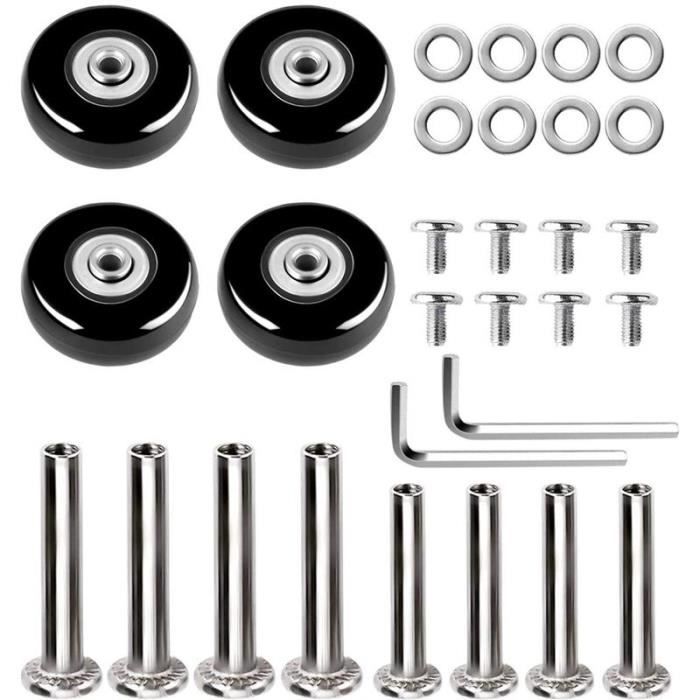 Sharplace Roues de remplacement à échelle 1/64, 8 pièces, avec essieux de roues de voiture pour camion RC, modèle de voiture moulé sous pression