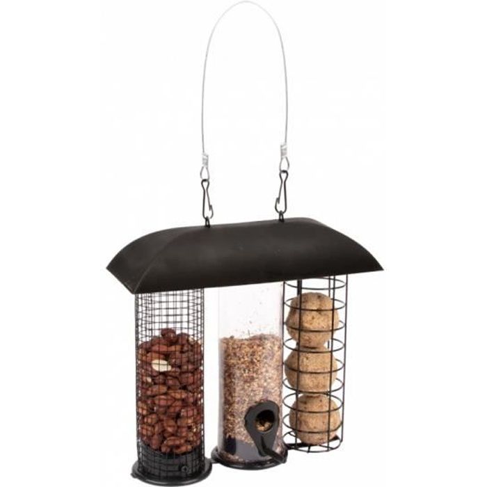 Comparer les prix de Mangeoire à oiseaux trois en un